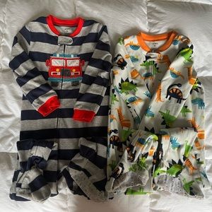 Bundle! Carters footie pjs 5T